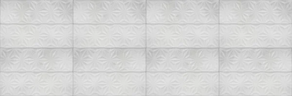 Velho Branco Vintage Geométrico Shabby Mosaico Ornamentado Retalhos Flores Motivo — Fotografia de Stock