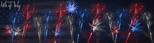 Happy 4Th July Independence Day Background Banner Panorama Usa America — Stock fotografie