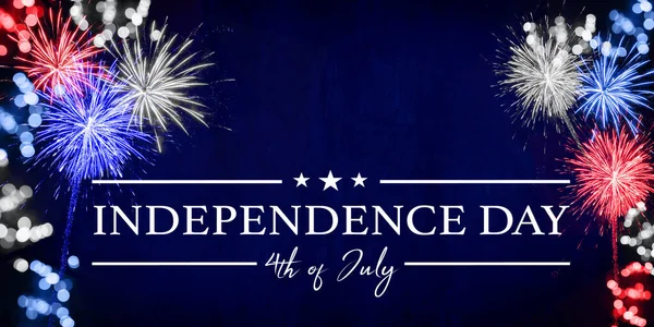 Bağımsızlık Günü Arkaplanınız Kutlu Olsun Amerika Nın Bayram Kutlamaları Için — Stok fotoğraf