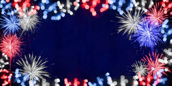 Usa Amerika Verenigde Staten Nieuwjaar Onafhankelijkheidsdag Viering Vakantie Achtergrond Wenskaart — Stockfoto