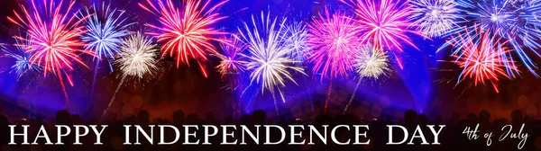 Happy 4Th July Independence Day Background Banner Panorama Usa America — 스톡 사진