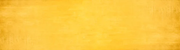 Abstract Yellow Watercolor Painted Scratched Paper Texture Background Banner Panorama — Photo