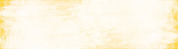 Abstract Yellow White Scratched Painted Paper Texture Background Banner Panorama — Photo