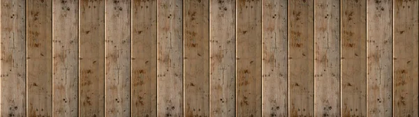古褐色的乡村轻薄明亮的木制纹理 木制背景全景横幅长 — 图库照片