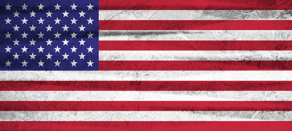 美国背景横幅图案模板 美国国旗颜色的抽象石灰墙纹理 — 图库照片