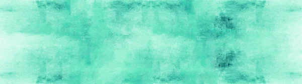 Abstract Green Turquoise Pastel Watercolor Painted Spotted Paper Texture Background — Stock Photo, Image