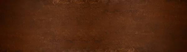 Grunge Rusty Dark Metal Stone Background Texture Banner Panorama — Stock Photo, Image