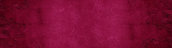 陈旧不堪的破烂不堪的粉红粉红水泥面糊墙体质感五彩斑斓的背景横幅全景宽图案 — 图库照片