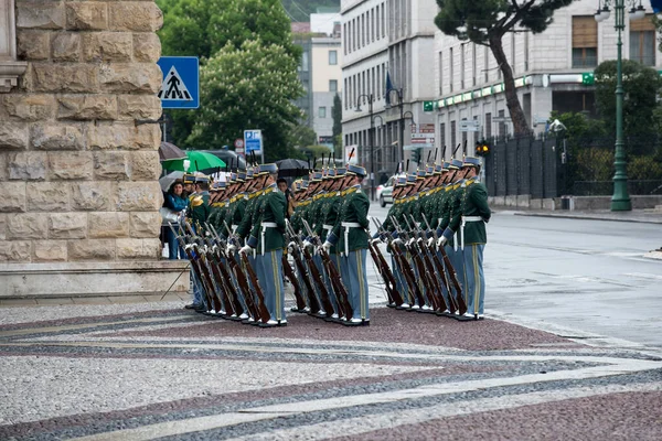 Bergamo Olaszország 2019 Május Pénzügyi Rendőrség Kadétjainak Eskütétele — Stock Fotó