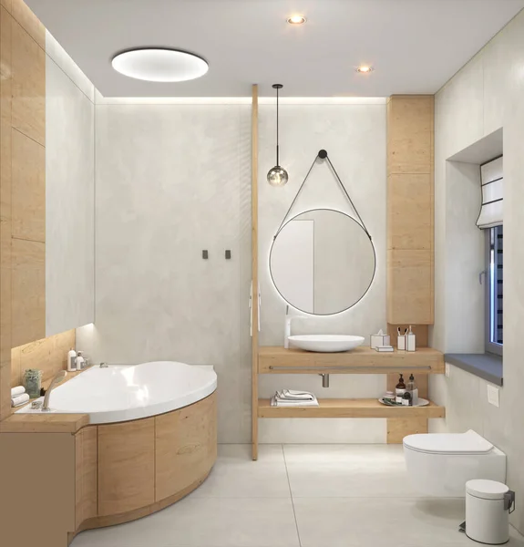 Bathroom Styling Ideas Render — Stockfoto