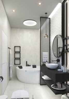 Ana banyo tasarımı fikirleri, 3 boyutlu canlandırma