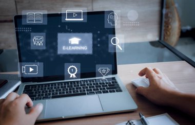 Eðitim uzaklýðý öðrenimine katýlmak için dizüstü bilgisayar kullanan kiþiler ve çevrimiçi öðrenme her türlü kiþi geliþtirmektedir. E-öðrenme ve internet dersleri. İnternet Teknolojisi Eğitimi. 