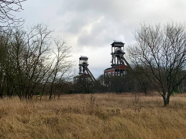 Minas Carvão Antigas National Park Terhills Maasmechelen Bélgica — Fotografia de Stock
