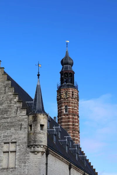 Wieża Sukiennic Herentals Wieża Dzwonnicy — Zdjęcie stockowe