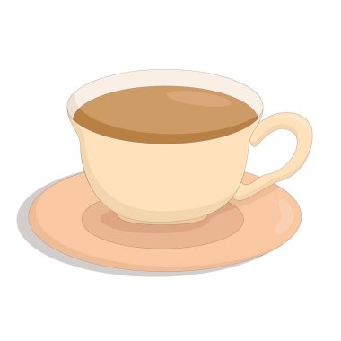 Küçük bir kupa kokulu siyah çay.