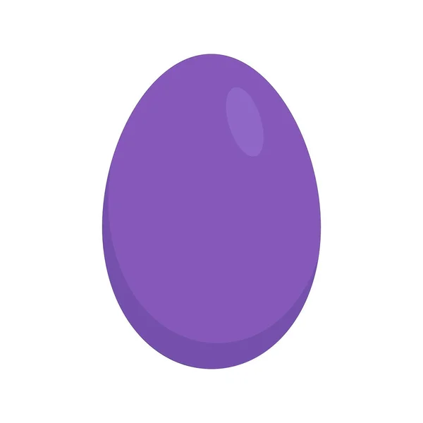 Huevo Gallina Pascua Color Púrpura — Vector de stock