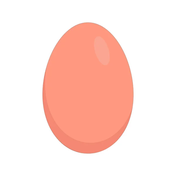 Huevo Gallina Pascua Color Rojo — Vector de stock
