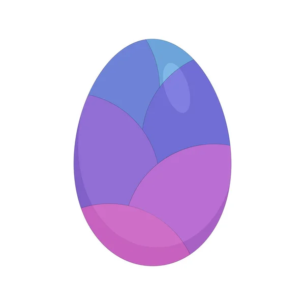Huevo Gallina Pascua Tonos Púrpura — Vector de stock
