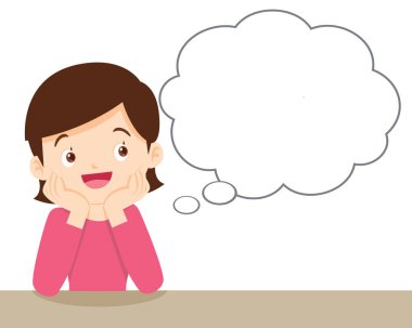 Genç bir kadın keyfi yerindeyken rahatça bir şeyler düşünüyor.