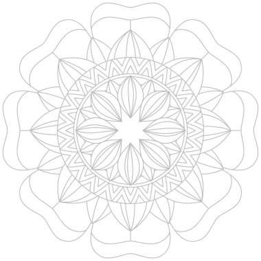 Yaprak Çiçeği Taç Yaprağı Renk Mandala Sanat Basit Grafik Şekli Vector Çiçek Orijinal Tasarım Klasik Dekoratif Özellikler Şablonu İslam Arap Mistik Dini Lotus