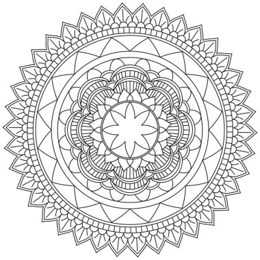 Yaprak Çiçeği Taç Yaprağı Renk Mandala Sanat Basit Grafik Şekli Vector Çiçek Orijinal Tasarım Klasik Dekoratif Özellikler Şablonu İslam Arap Mistik Dini Lotus