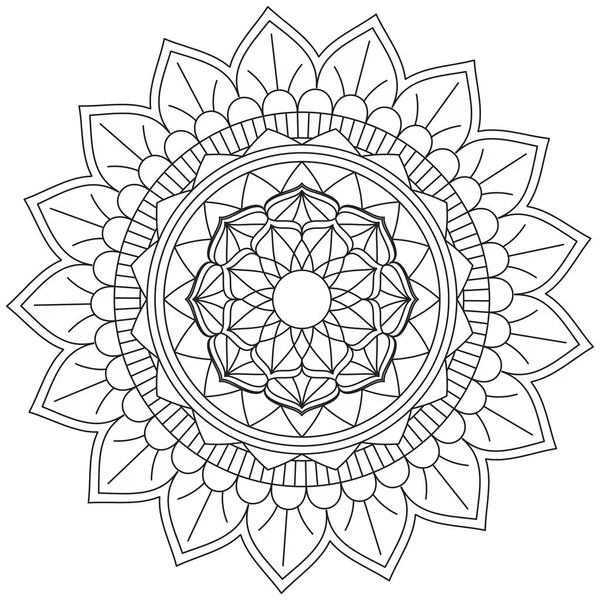 Yaprak Çiçeği Taç Yaprağı Renk Mandala Sanat Basit Grafik Şekli Vector Çiçek Orijinal Tasarım Klasik Dekoratif Özellikler Şablonu İslam Arap Mistik Dini Lotus