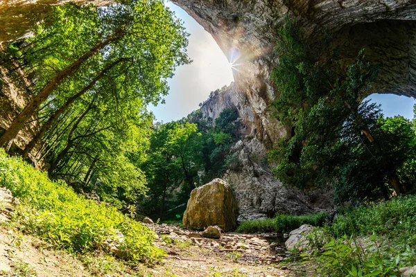 Prerasts Vratna Lub Vratna Gates Trzy Naturalne Kamienne Mosty Górze — Zdjęcie stockowe