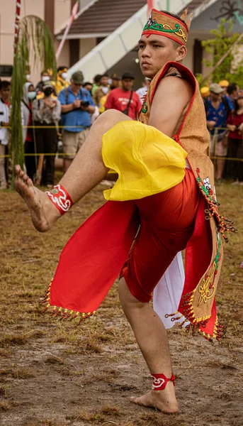 Central Kalamantan Indonesia May 2022 Martial Art Pencak Silat Forms — ストック写真