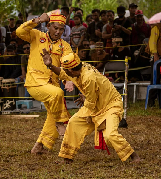 Central Kalamantan Indonesia May 2022 Martial Art Pencak Silat Battle —  Fotos de Stock