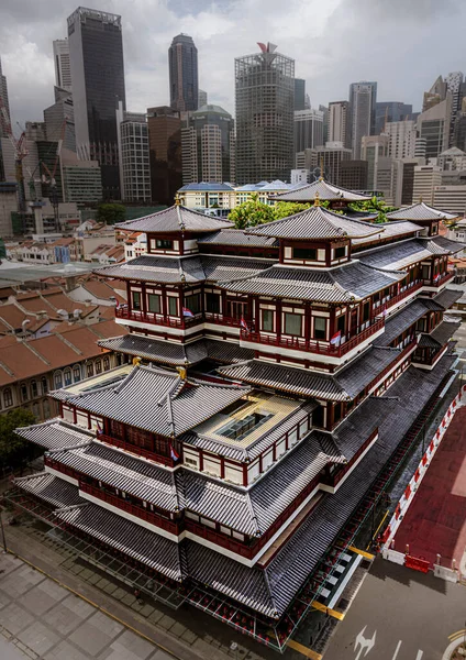 Singapore July 2022 Tooth Temple Middle Chinatown — Stock Photo, Image