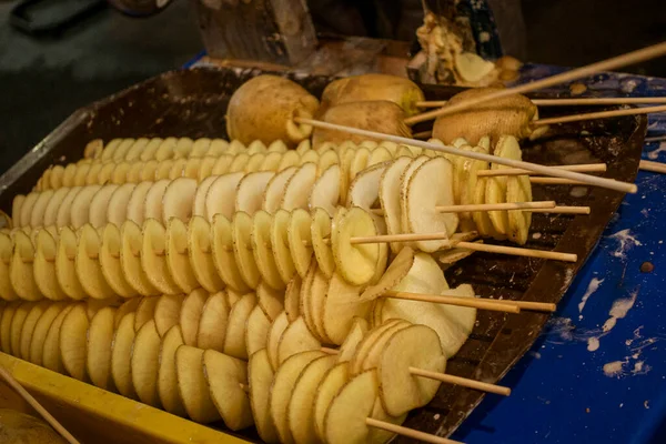 Malasia Julio 2022 Patatas Fritas Recién Fritas Para Venta Mercado — Foto de Stock