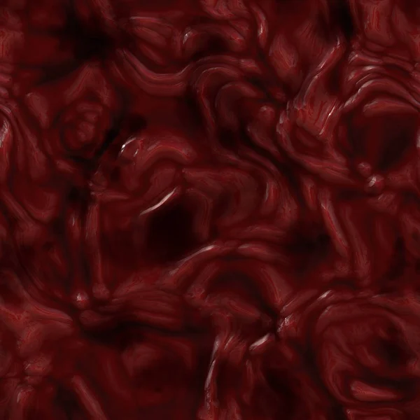 Kanlı Koyu Kırmızı Kan Pıhtılaşması Olan Yapışkan Küreler Pürüzsüz Boyutlu — Stok fotoğraf