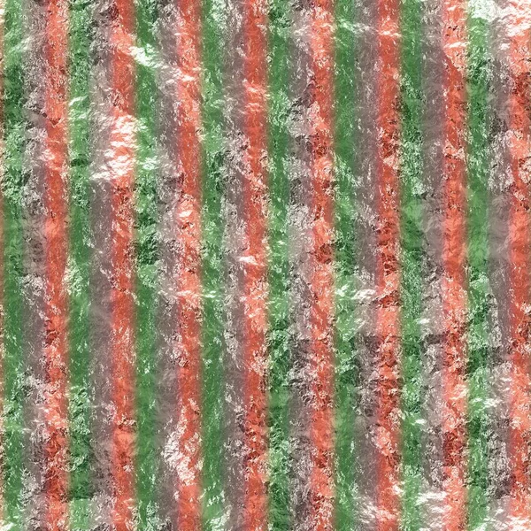ライトパステルキャンディケーンレッドグリーンとホワイトストライプでスクランチラフな箔シームレスなテクスチャパターン — ストック写真
