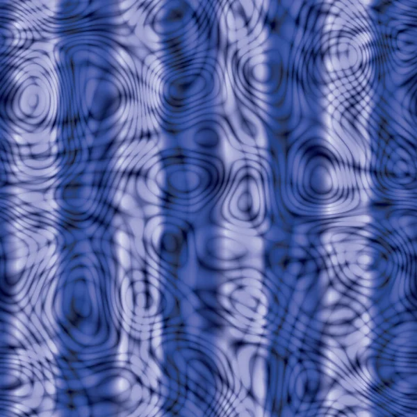 复古迷幻迷幻色氨酸旋涡无缝隙纹理图样蓝色条纹 — 图库照片