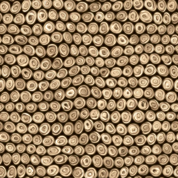 Tiny Bronze Gold Squiggly Swirly Spiral Circles Seamless Texture Pattern — Stock Photo, Image