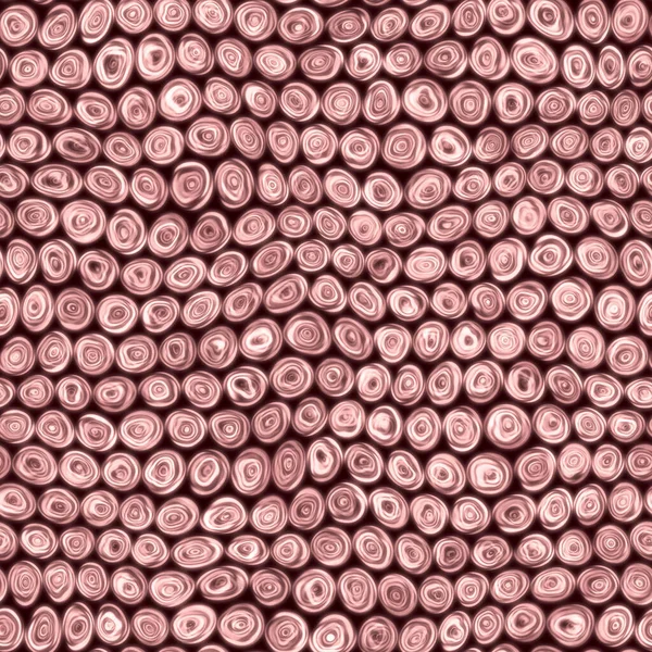 Tiny Pink Rose Squiggly Swirly Spiral Circles Seamless Texture Pattern — Stock Photo, Image