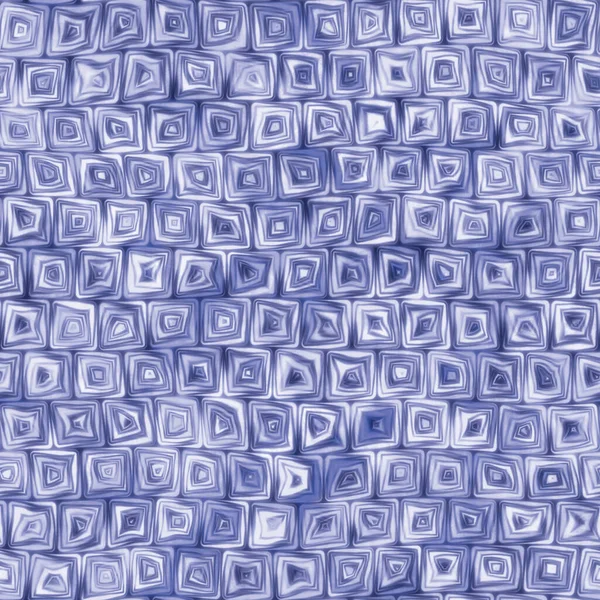 Tiny Blue Squiggly Swirly Spiral Squares Seamless Texture Pattern — Stock Photo, Image