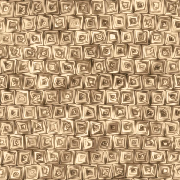 Tiny Earthy Brown Squiggly Swirly Spiral Squares Seamless Texture Pattern — Stock Photo, Image