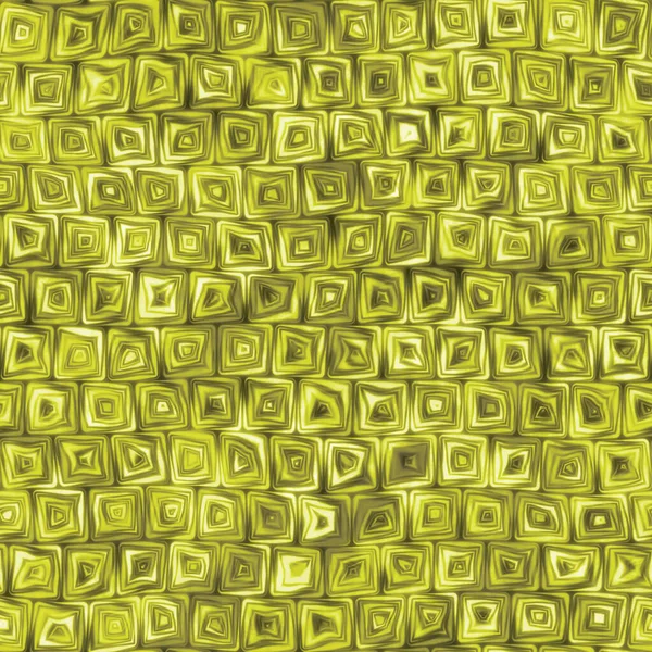 Tiny Golden Yellow Squiggly Swirly Spiral Squares Seamless Texture Pattern — Stock Photo, Image