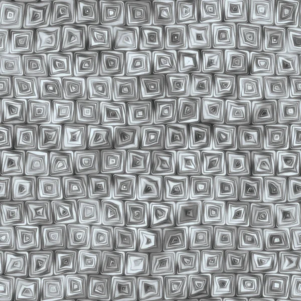 Tiny Grey Squiggly Swirly Spiral Squares Seamless Texture Pattern — Stockfoto