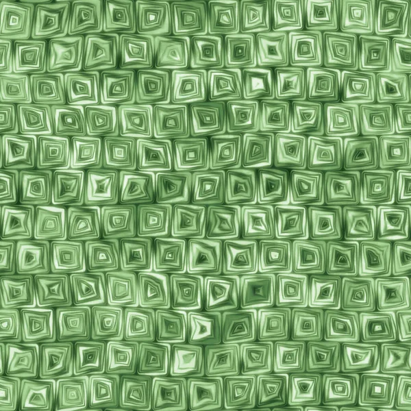 Tiny Minty Green Squiggly Swirly Spiral Squares Seamless Texture Pattern — Stock Photo, Image