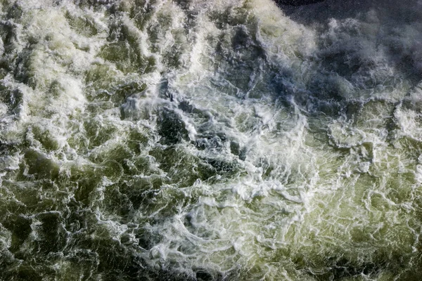 Turbulent Whitewash Water Downstream Pressure Outlet Lake Hume Dam — Stock Photo, Image