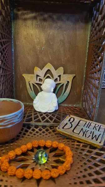 Buddha Decor Altar Meditation set — 스톡 사진