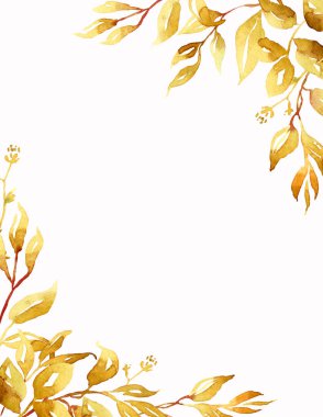 Düşüş çerçeveyi terk eder. Suluboya Clipart