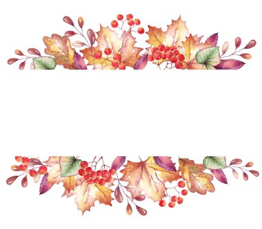 Düşüş çerçeveyi terk eder. Suluboya Clipart