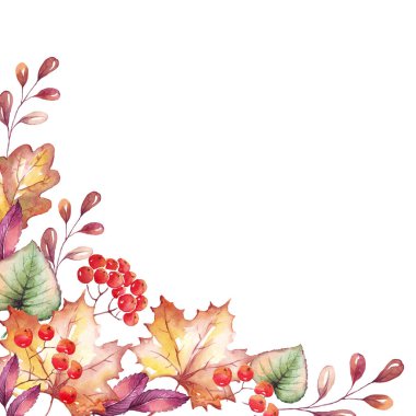 Düşüş çerçeveyi terk eder. Suluboya Clipart