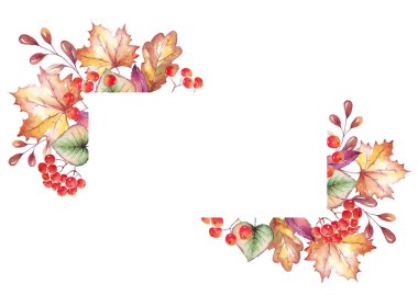 Düşüş çerçeveyi terk eder. Suluboya Clipart