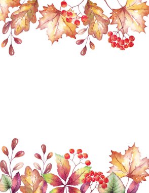 Düşüş çerçeveyi terk eder. Suluboya Clipart