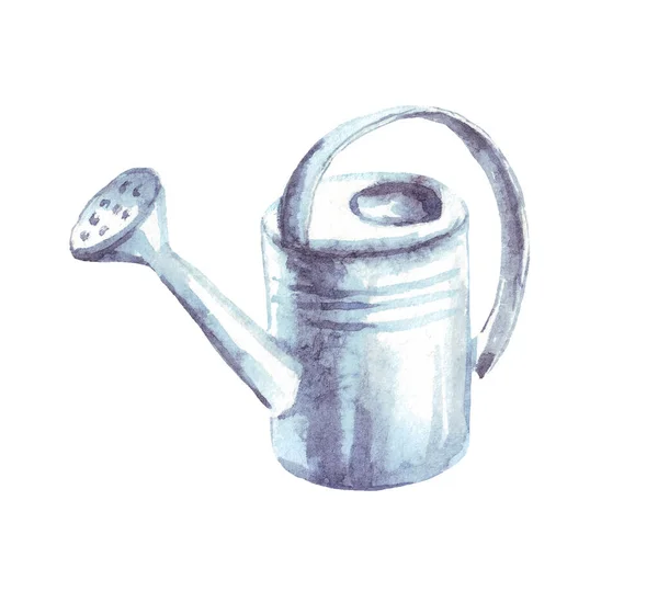 Watering Can Watercolor Clipart — Stock Photo, Image