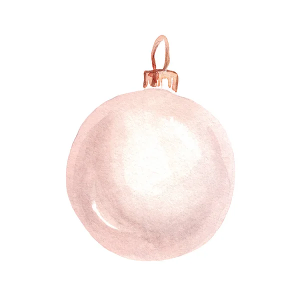 Пузырь Рождественское Украшение Акварель — стоковое фото